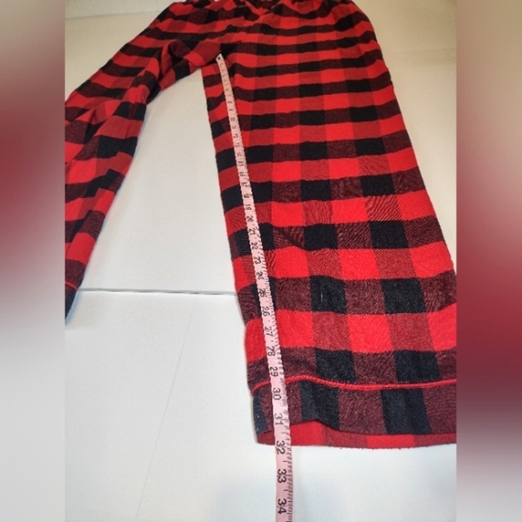 Disney Mickey Mouse Men's  Red/Black Plaid Holiday Pajama Set Size (XL) - Picture 12 of 16